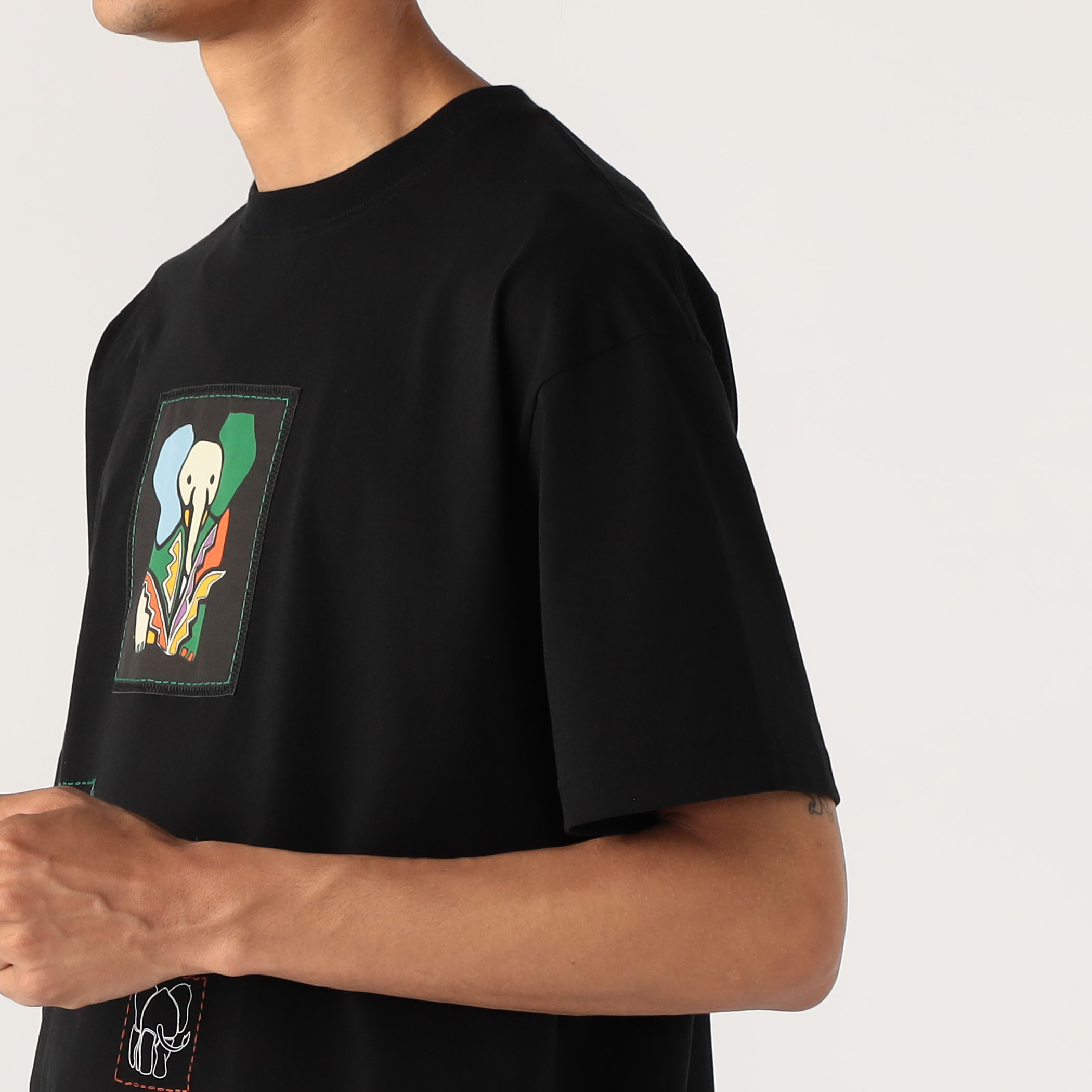 CABaN ドライスビンコットン ELEPHANTマーチエンブロイダリーT CABaN ドライスビンコットン ELEPHANTマーチエンブロイダリーT