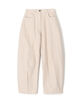 MKDT STUDIO PELLA コットンツイル バレルレッグパンツ