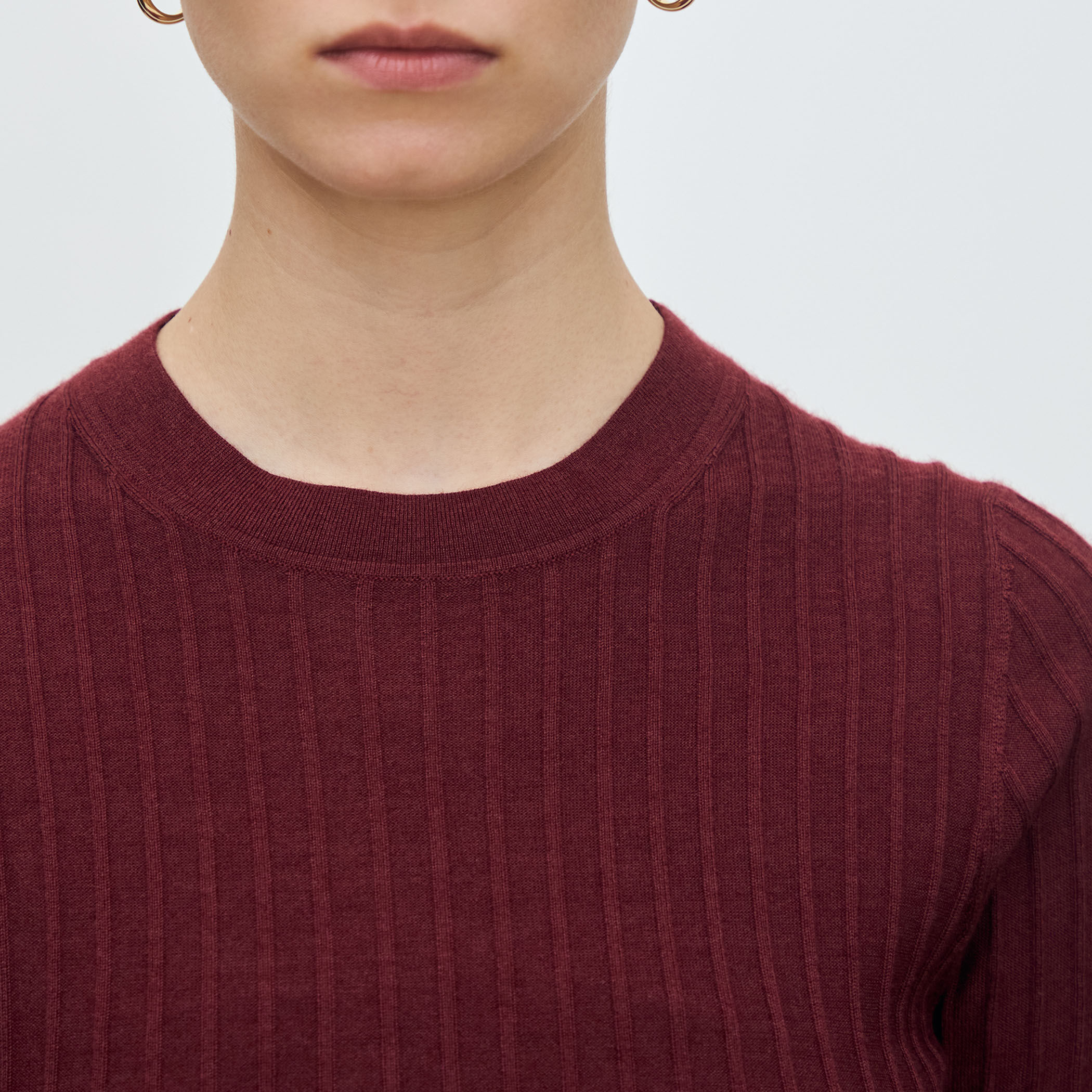 TOMORROWLAND トゥモローランド シルク　カシミア サイズ50 紺色 セール】 ウールカシミヤシルク クルーネックプルオーバー