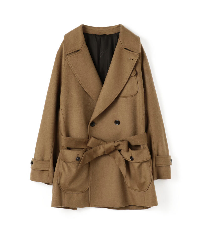 ウールカシミヤ ダブルブレステッドコート Le Barche