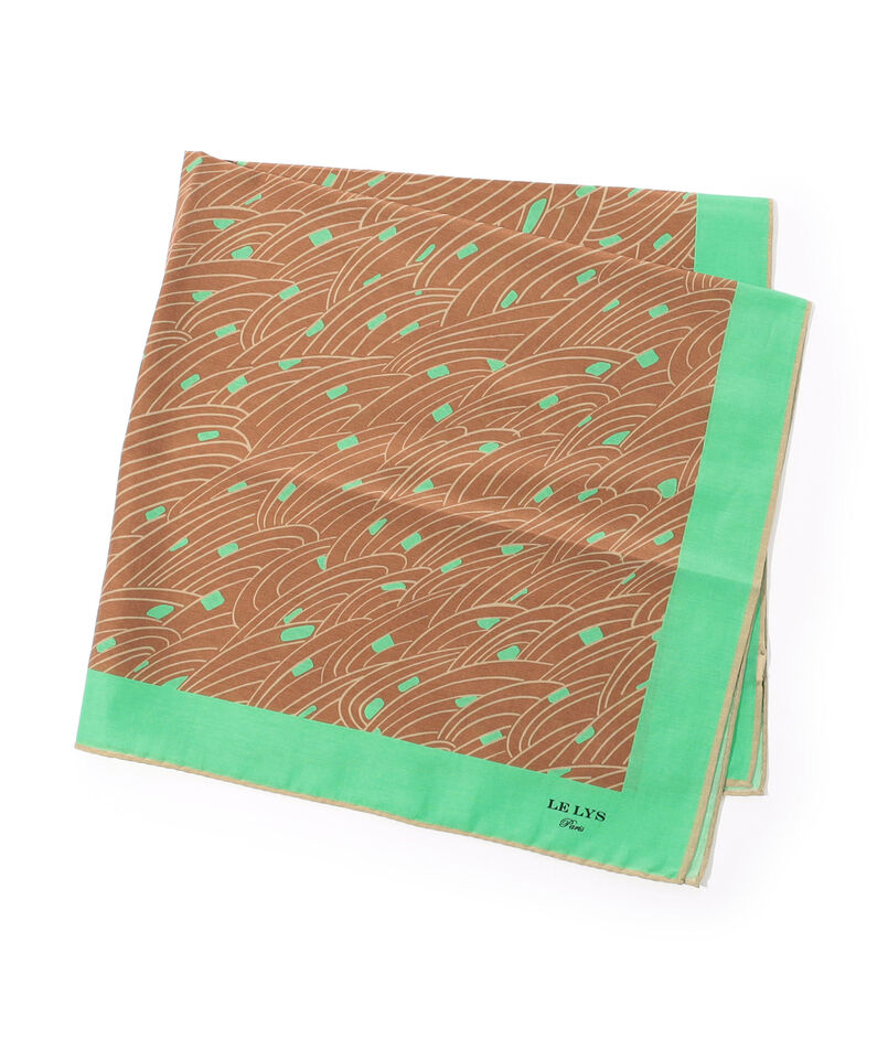 LE LYS コットンシルク プリントスカーフ