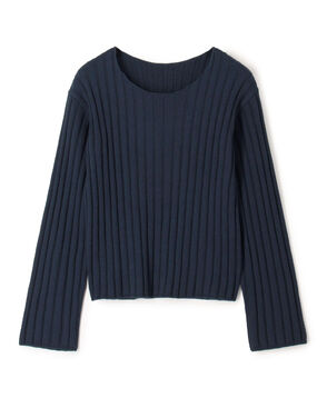 ■ワイドリブ クルーネックプルオーバー