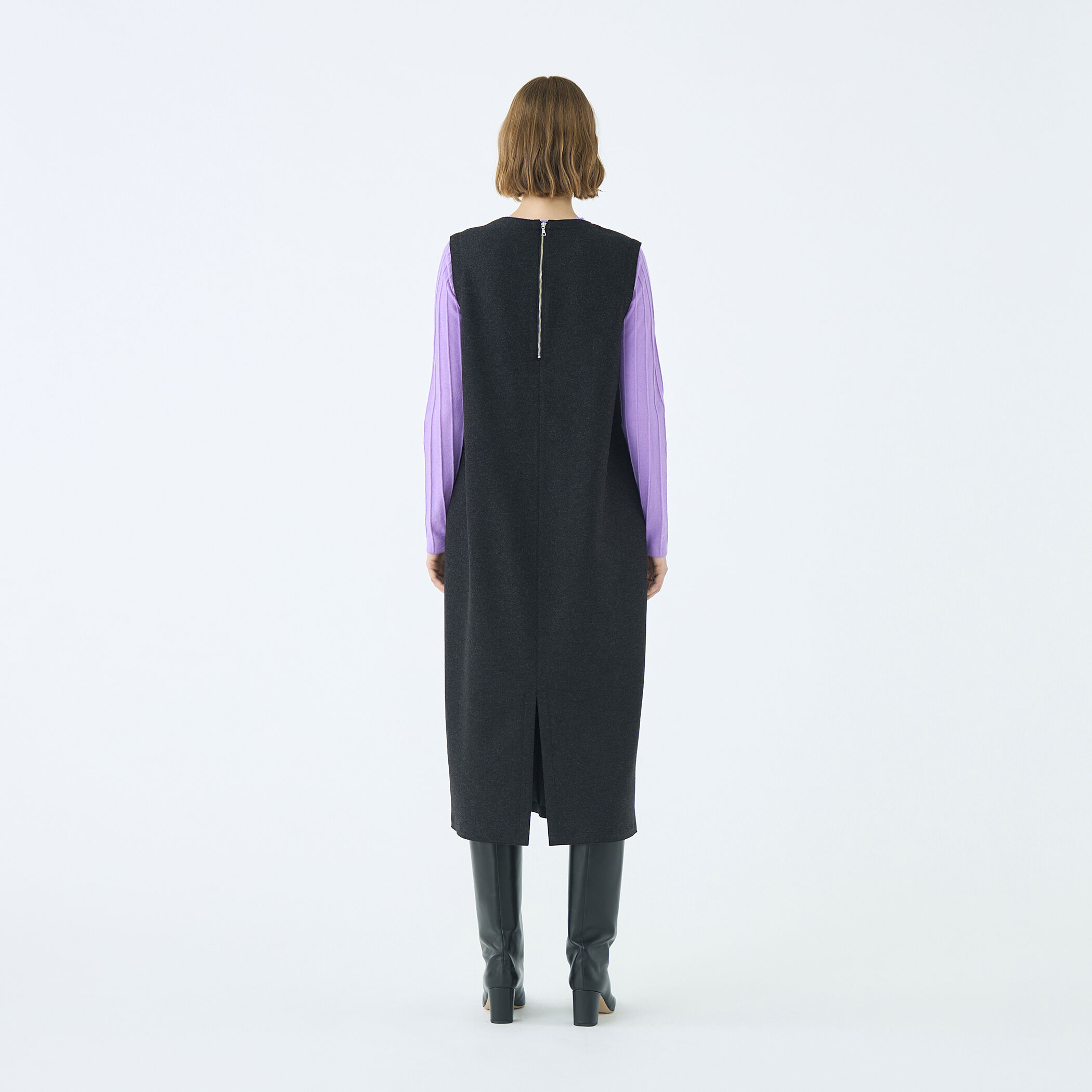 ミックスミルドジャージー コクーンライクワンピース