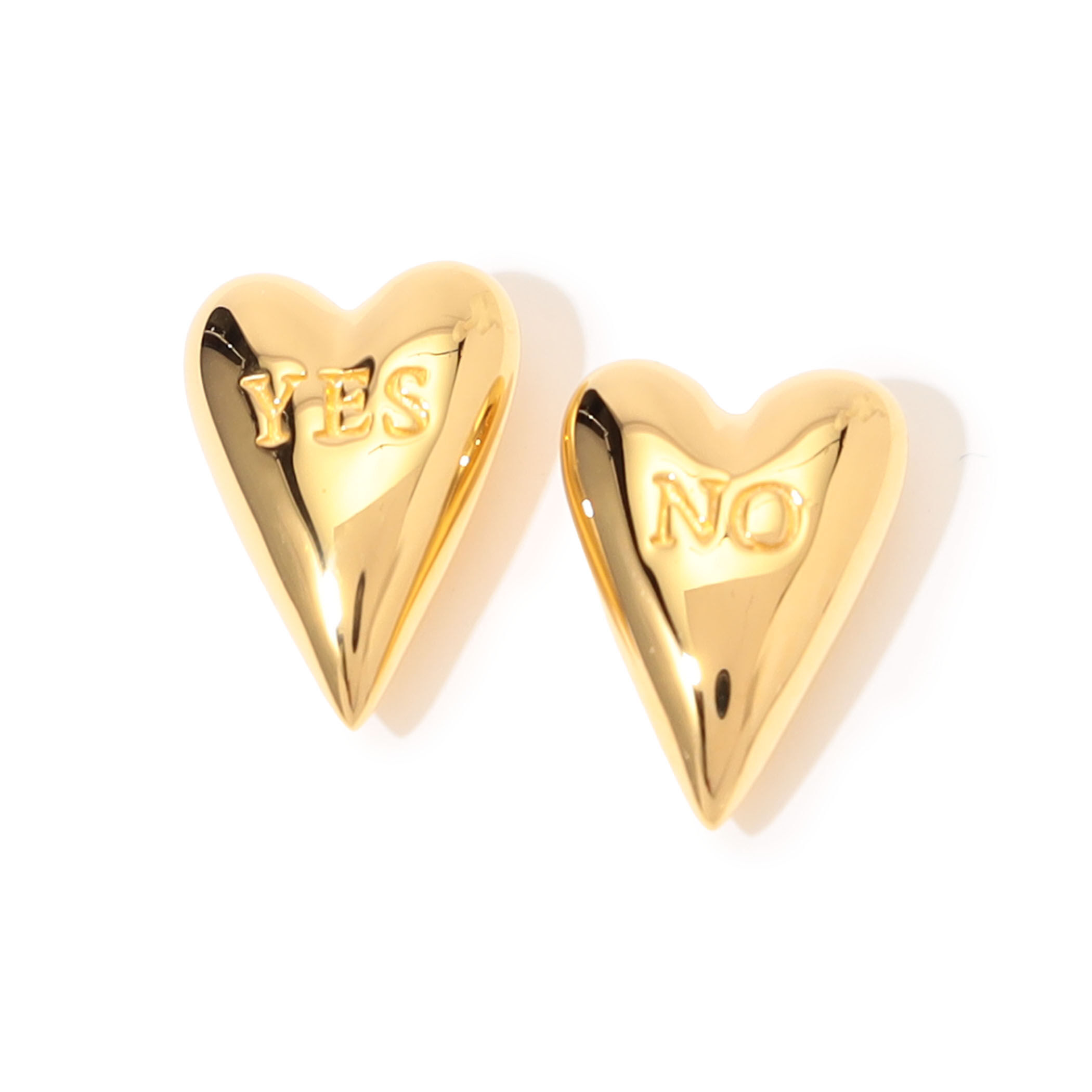 avgvst Yes-no Heart Studs ゴールドピアス｜トゥモローランド 公式サイト