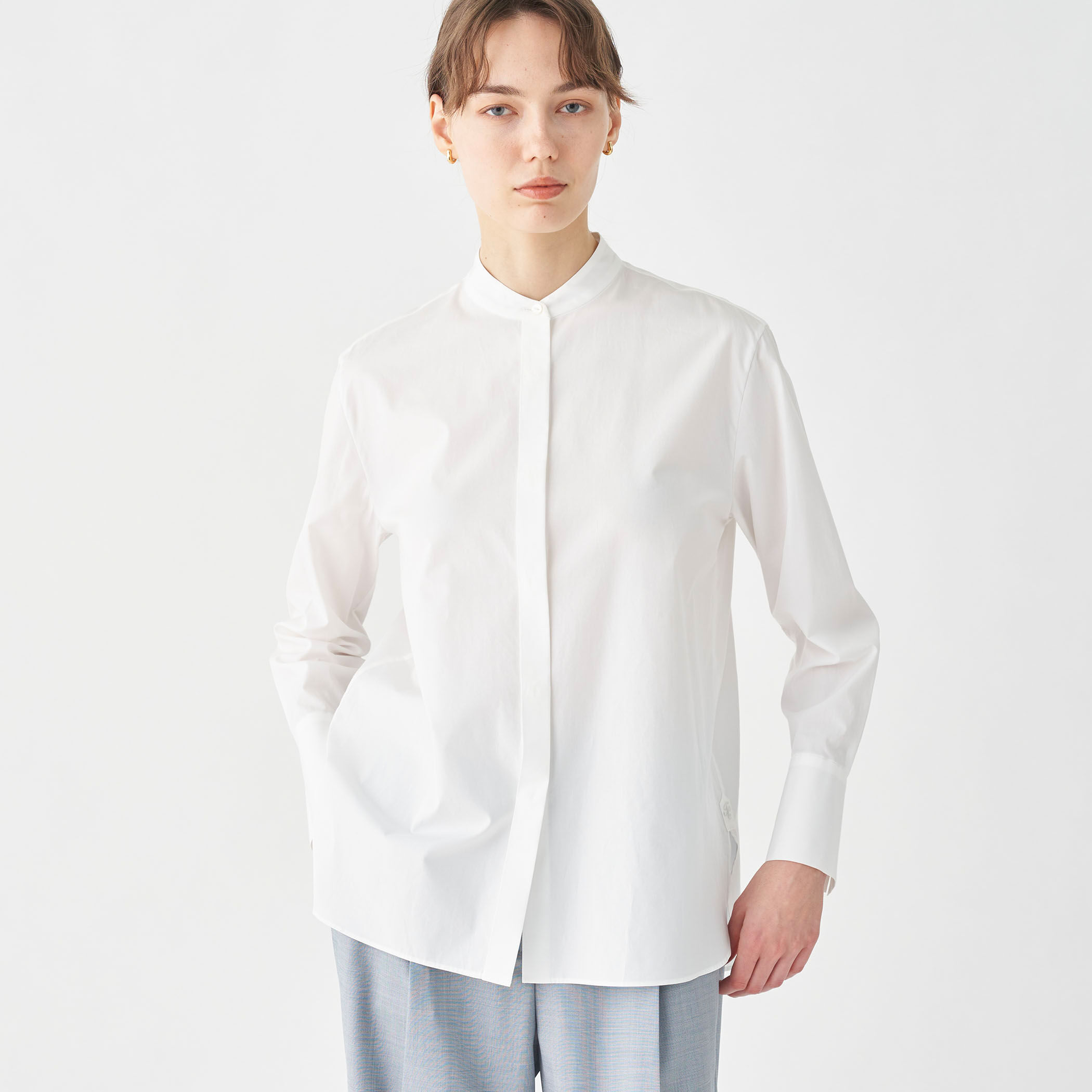 2024SS シフォンボウタイブラウス　TOMORROWLAND コンパクトブロード シフォンボウタイブラウス｜トゥモローランド 公式通販