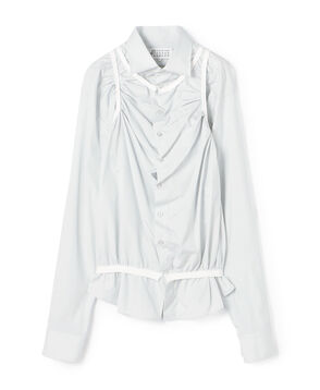 Maison Margiela Long-sleeved Shirt コットン レイヤードシャツ