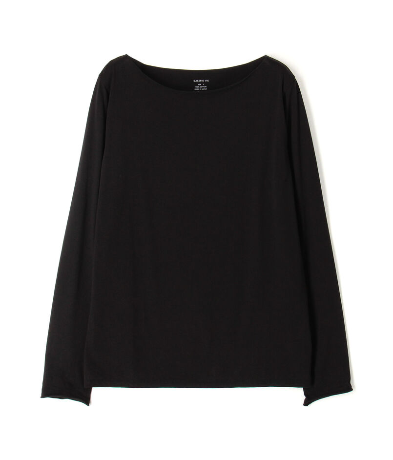 スムージーコットン ボートネックプルオーバー