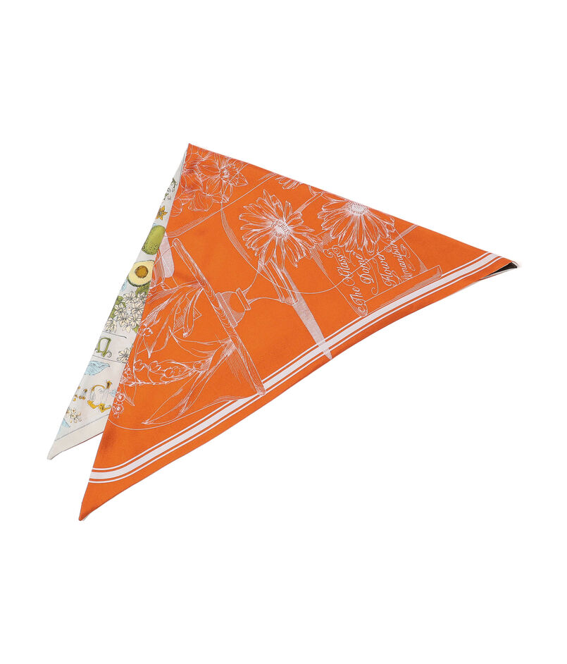 manipuri 三角スカーフミニ ガラスドームフラワー