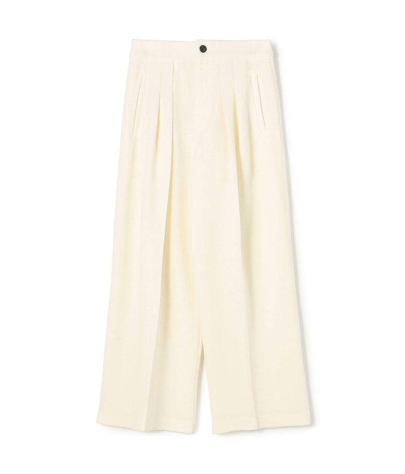 ウールカノコ タックイージーパンツ