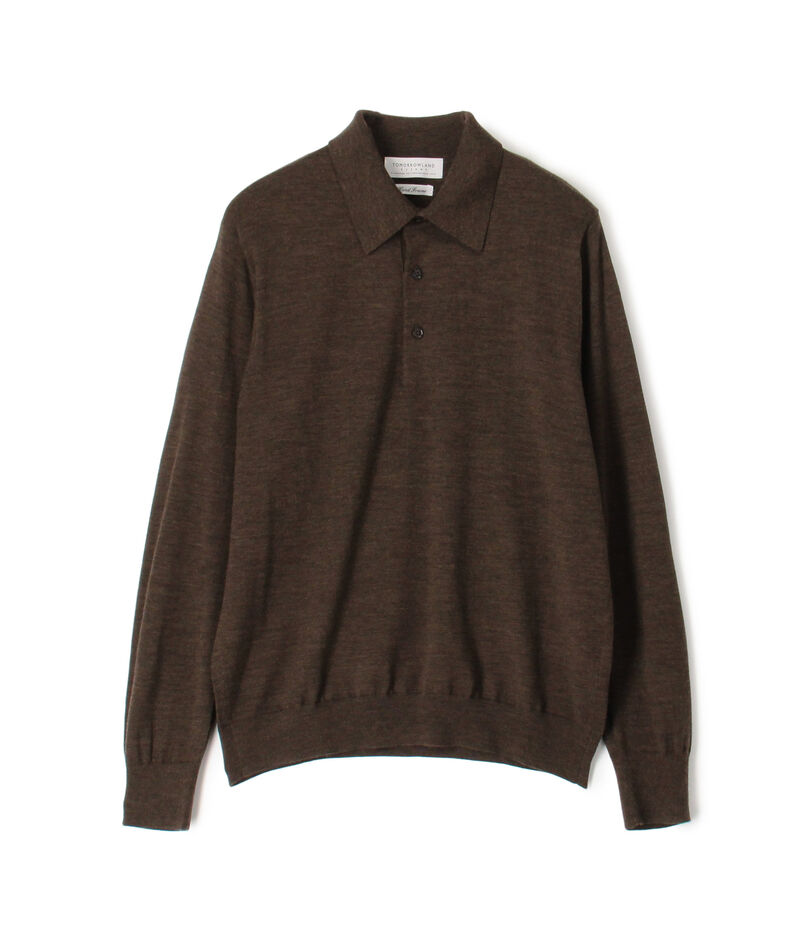 TOMORROWLAND tricot スーパーファインメリノウール ニットポロシャツ S-WOOL