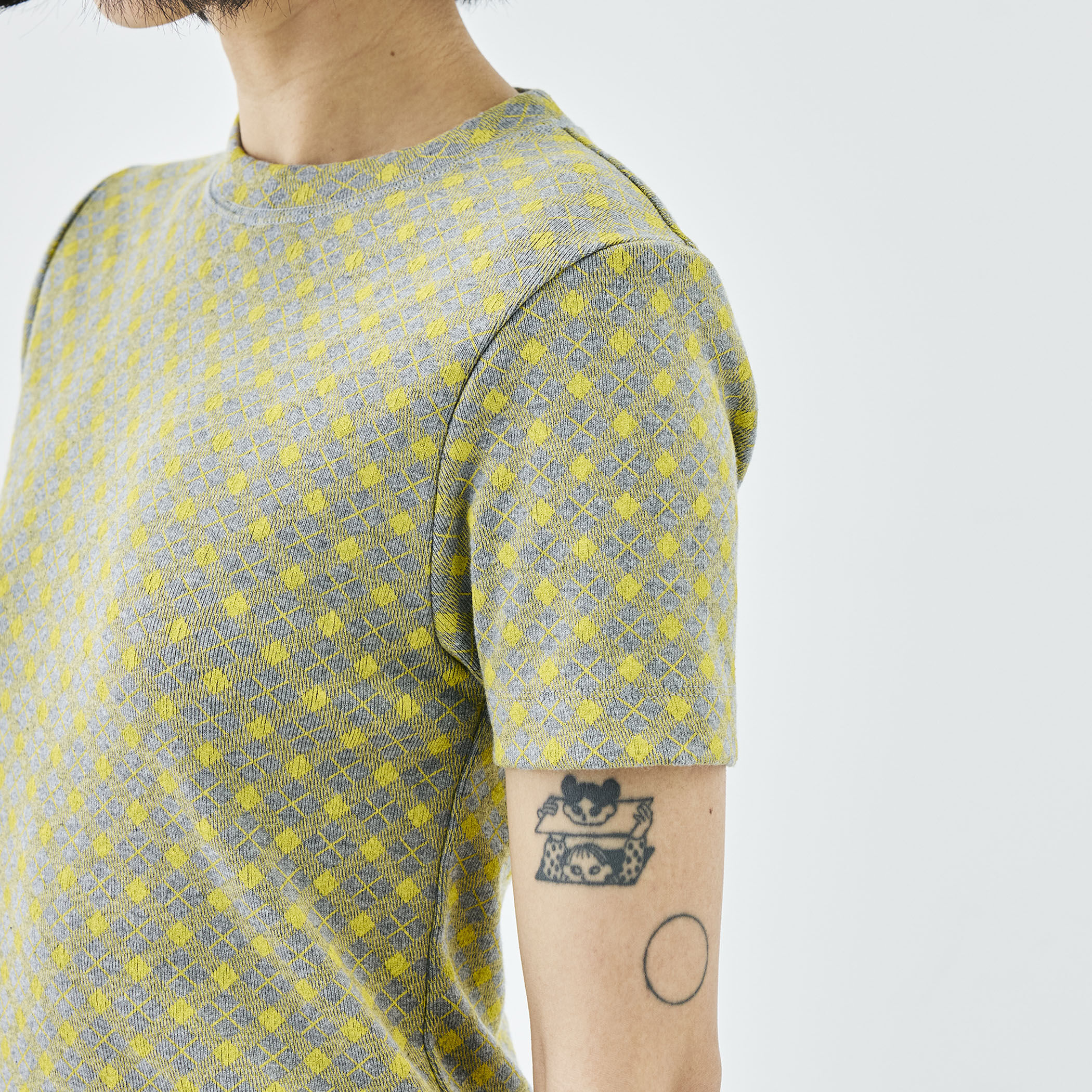 【Edition】25AW 34-03-54-03016 コットンモダールフライス フラワープリント半袖Tシャツ コットンモダールフライス フラワープリント Tシャツ