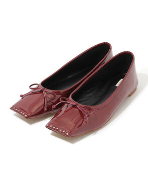 CHEMBUR SQ FLAT STUDS BALLET シューズ