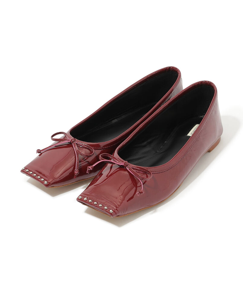 CHEMBUR SQ FLAT STUDS BALLET シューズ