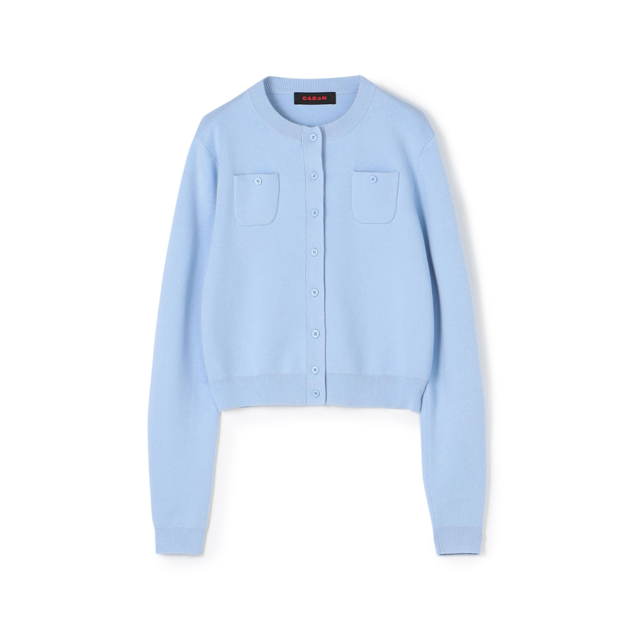 CABaNコットンカシミヤクルーネックカーディガン tomorrowland