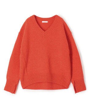 【WEB限定】ラムカシミヤ Vネックプルオーバー