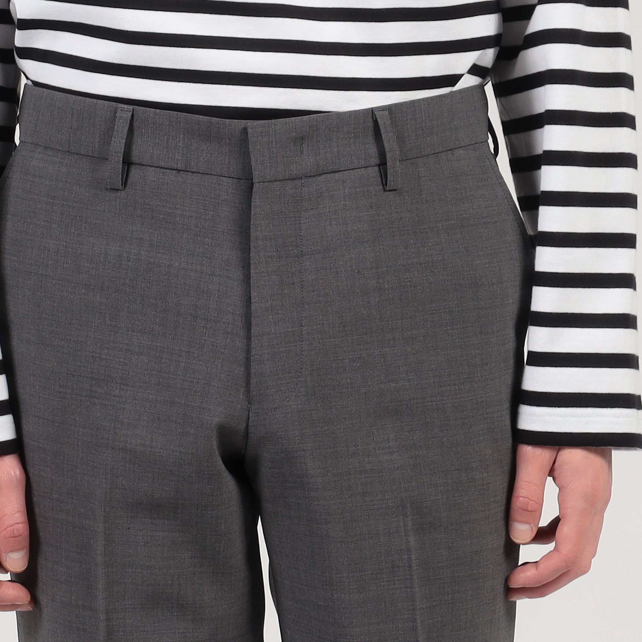 ウールポリエステル ノープリーツスラックス｜トゥモローランド 公式通販