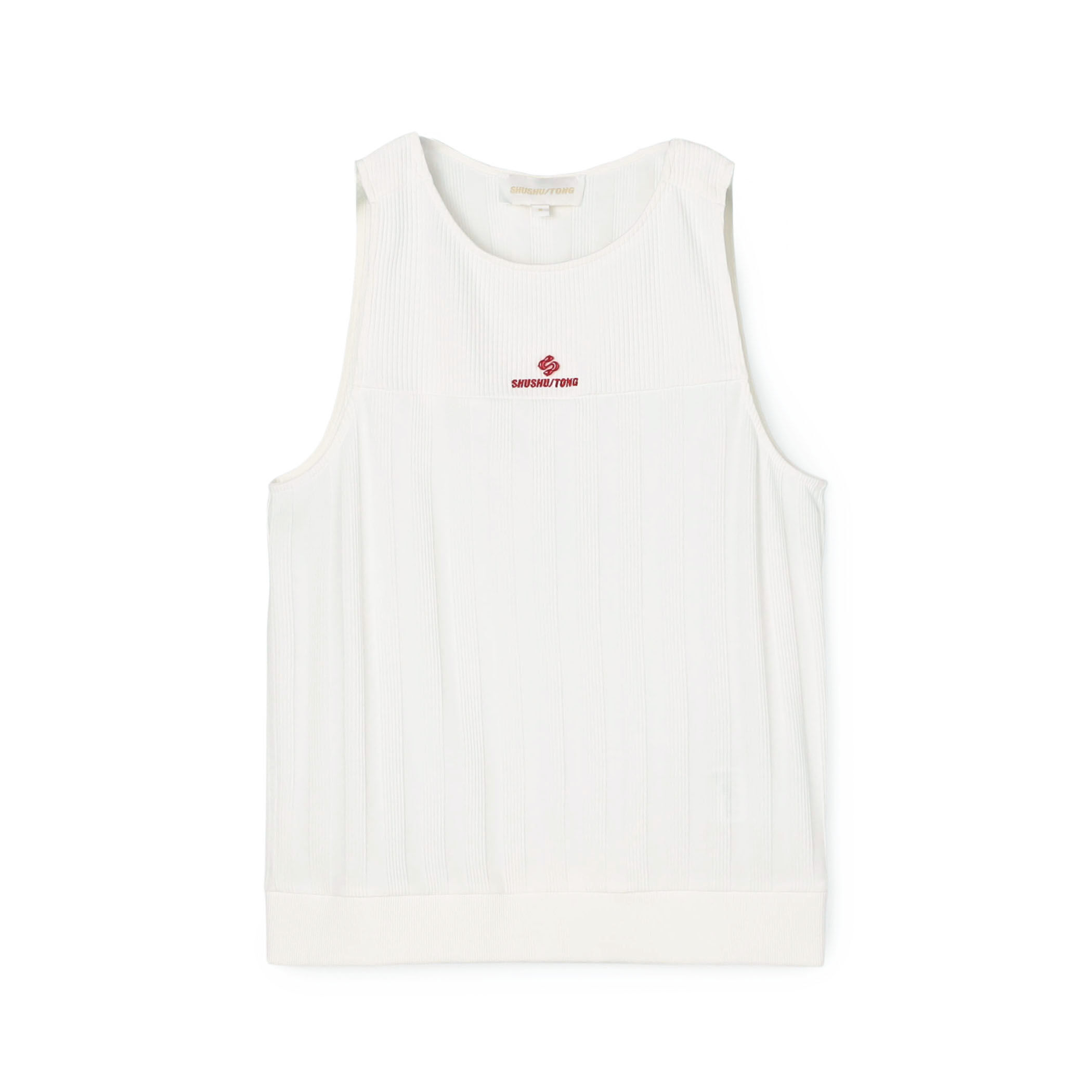 別注】SHUSHU/TONG Logo Sleeveless Top スリーブレストップ