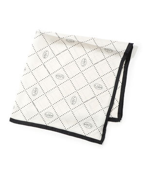 MAISON et VOYAGE シルクツイル ダイヤモンド柄 スカーフ