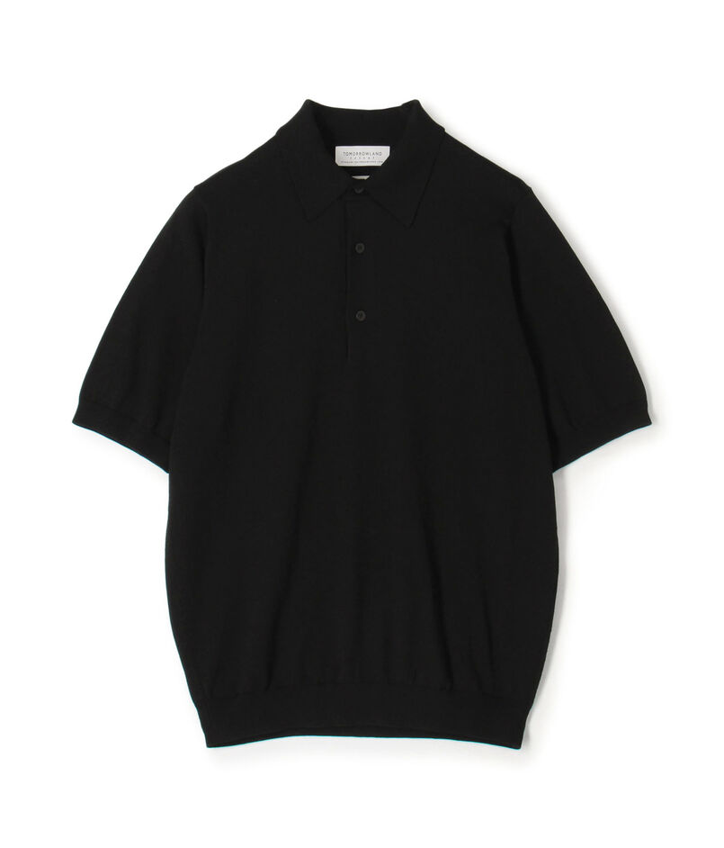 TOMORROWLAND tricot シルクコットン 半袖ニットポロシャツ SESIA