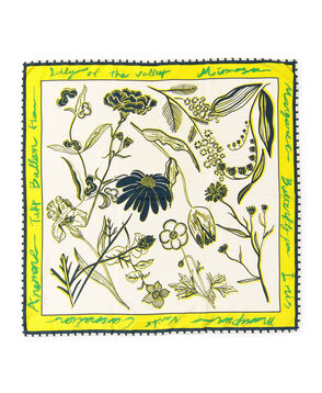 manipuri FLOWER シルクスカーフ