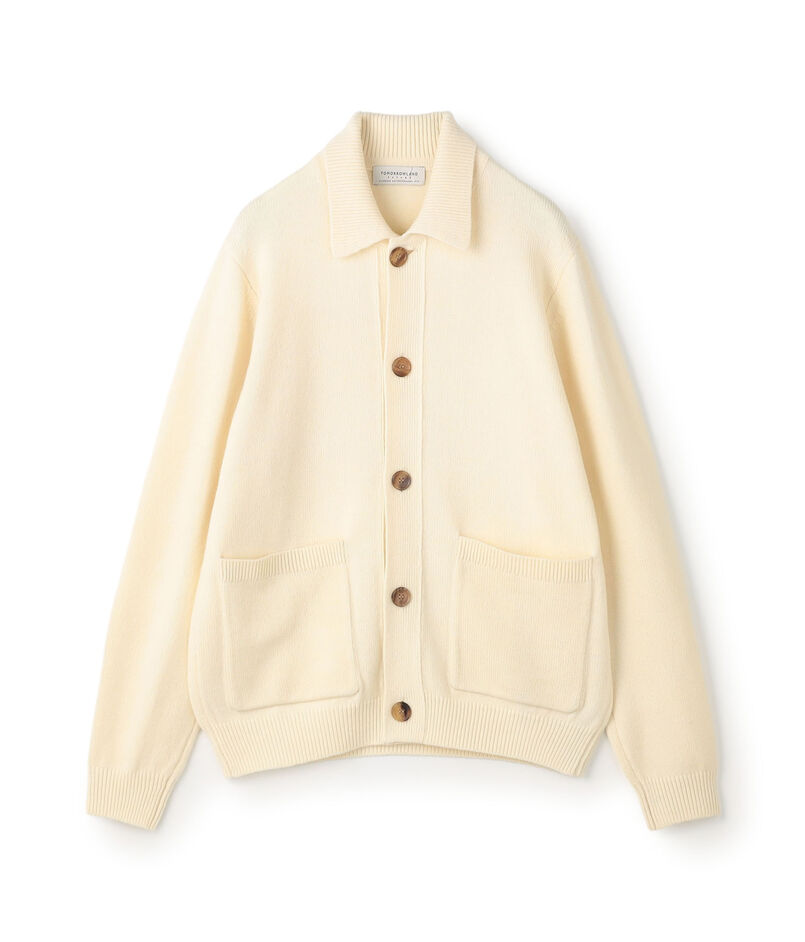【WEB先行予約】TOMORROWLAND tricot ラムズウール シャツカーディガン