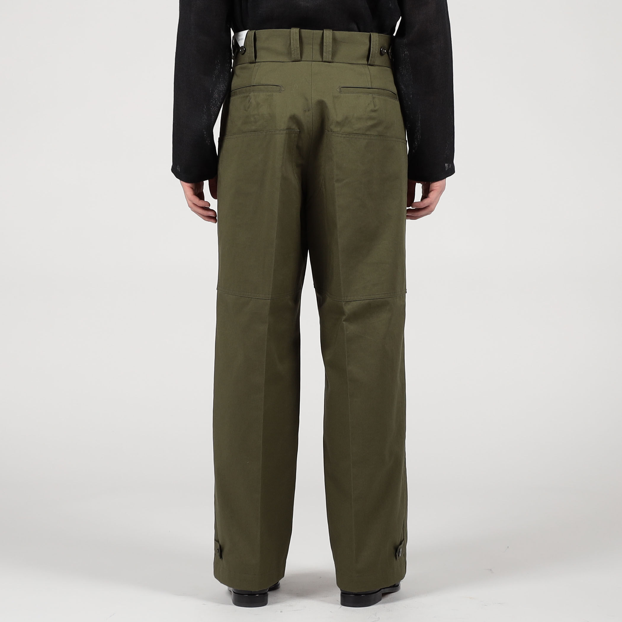 TANGENT 70`s Dutch Army コットン ワイドパンツ