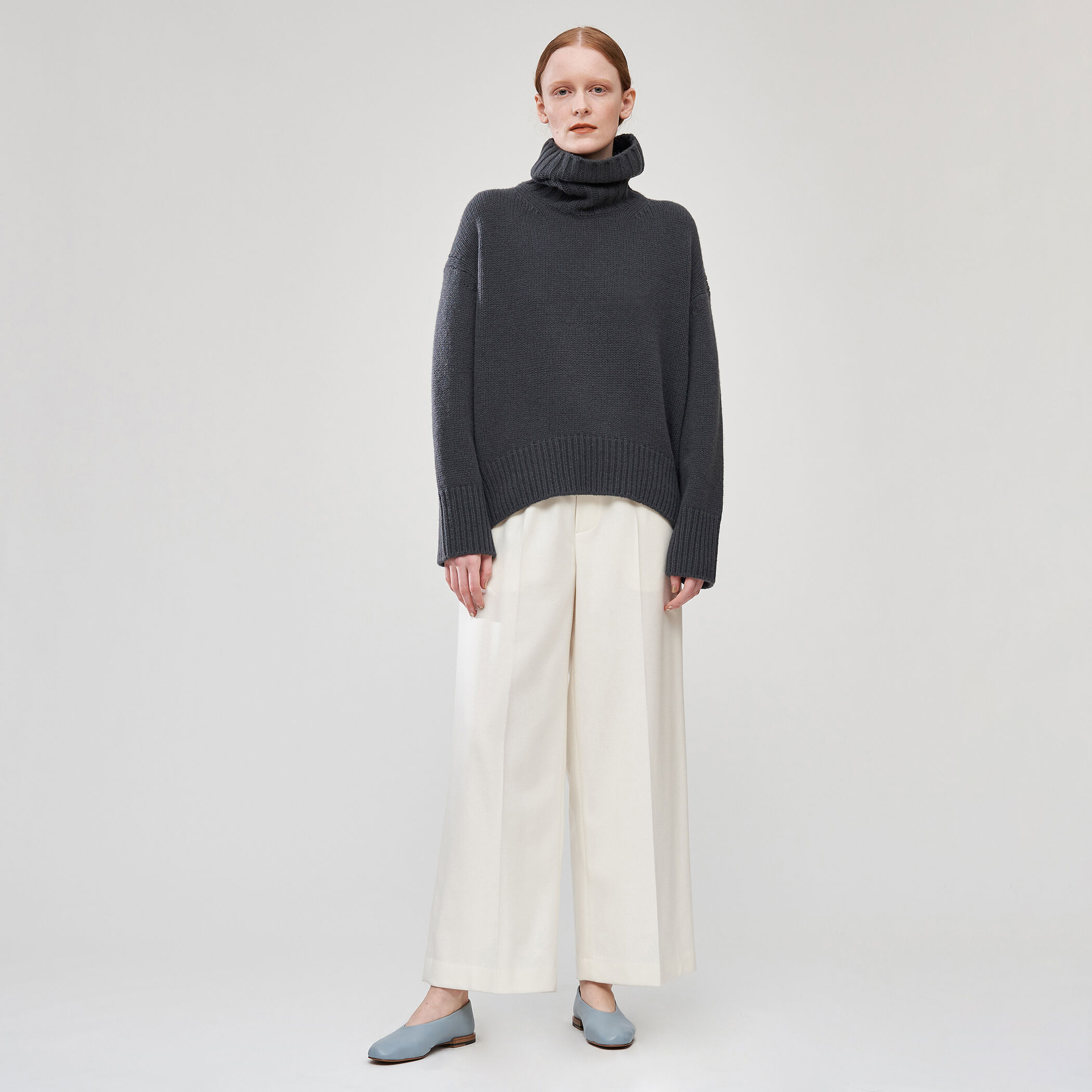 【Stella McCartney】ウール フランネル ストレートパンツ Stella McCartney - ステラマッカートニー スラックス パンツ