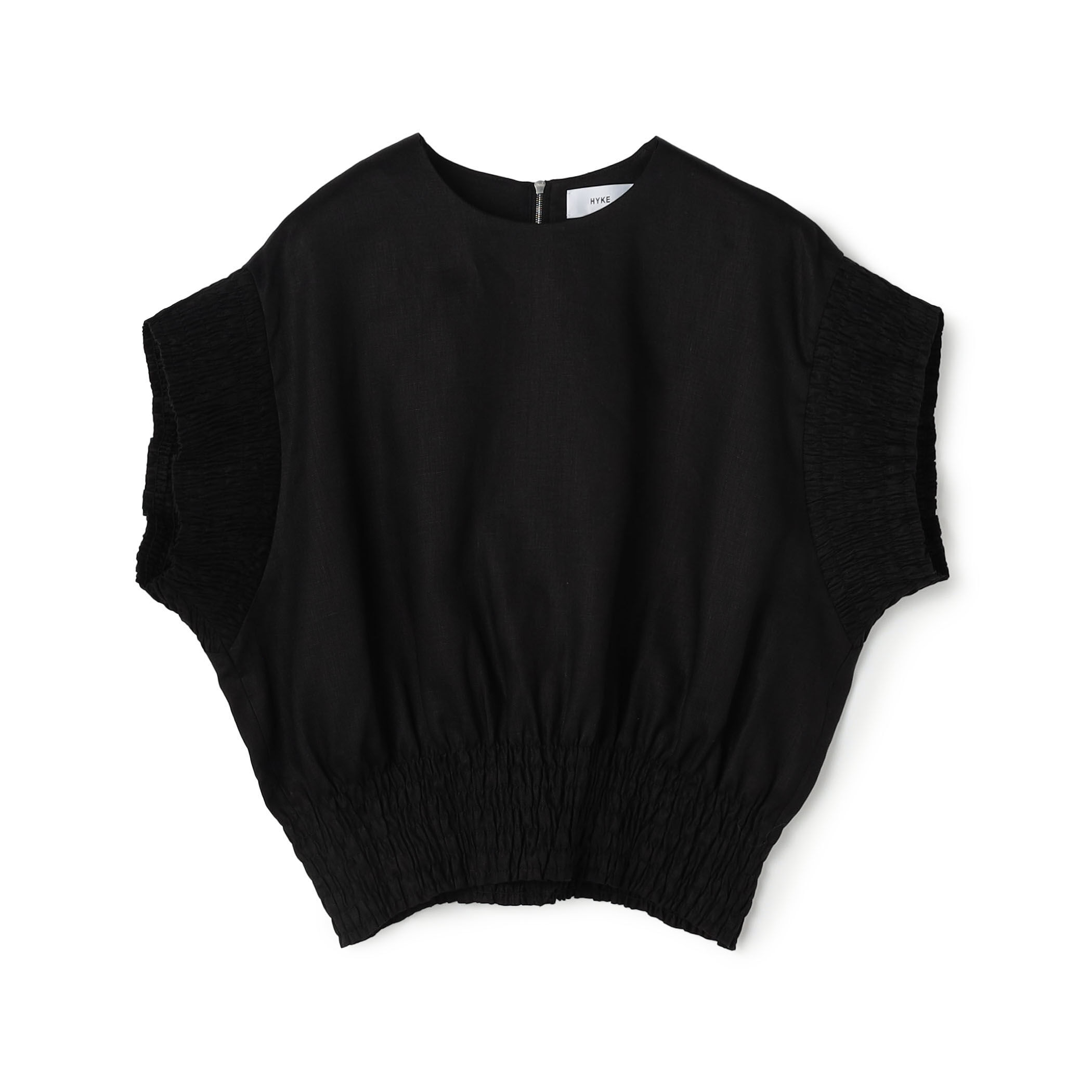 HYKE LINEN SHIRRED BLOUSE｜トゥモローランド 公式通販