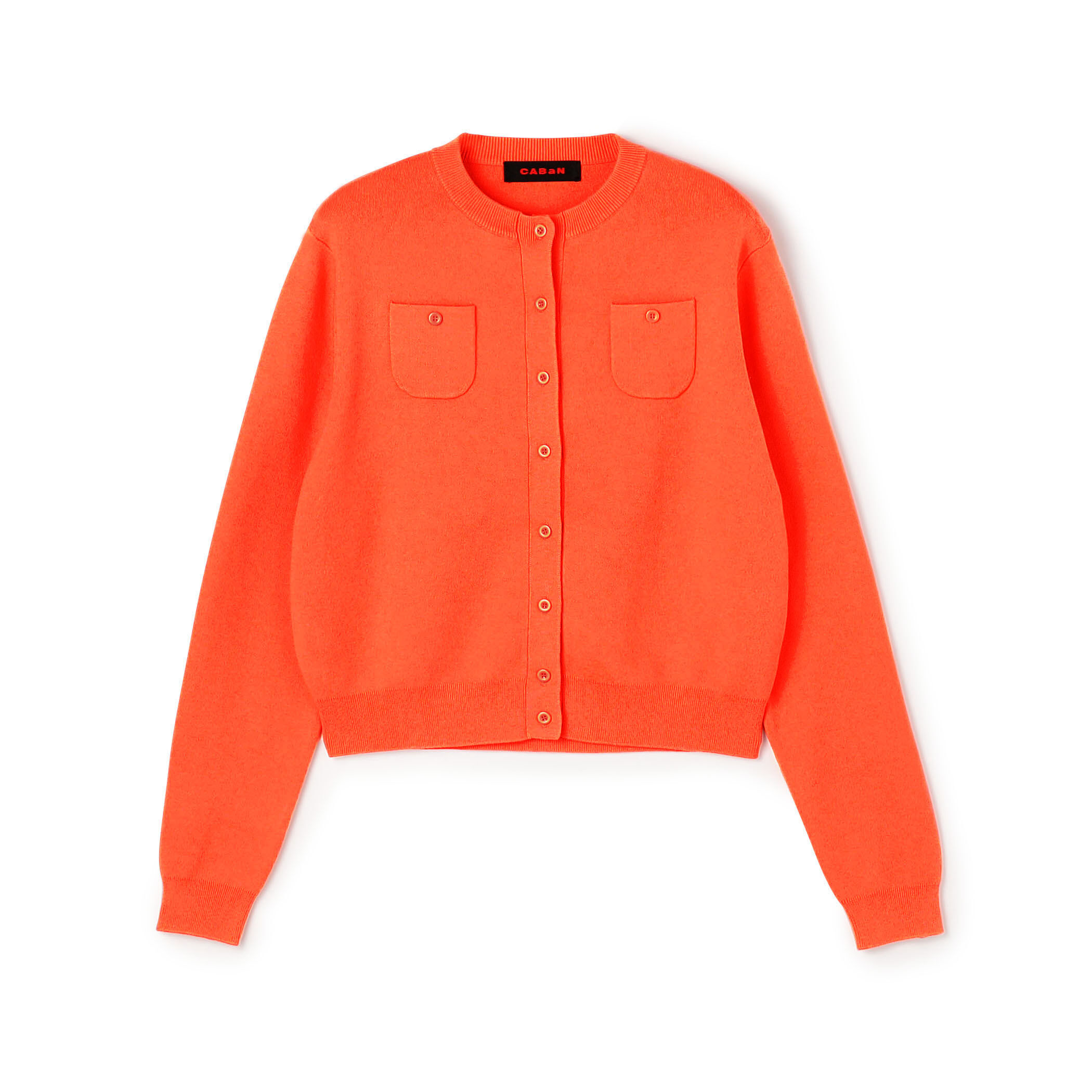 CABaN コットンカシミヤ クルーネックカーディガン