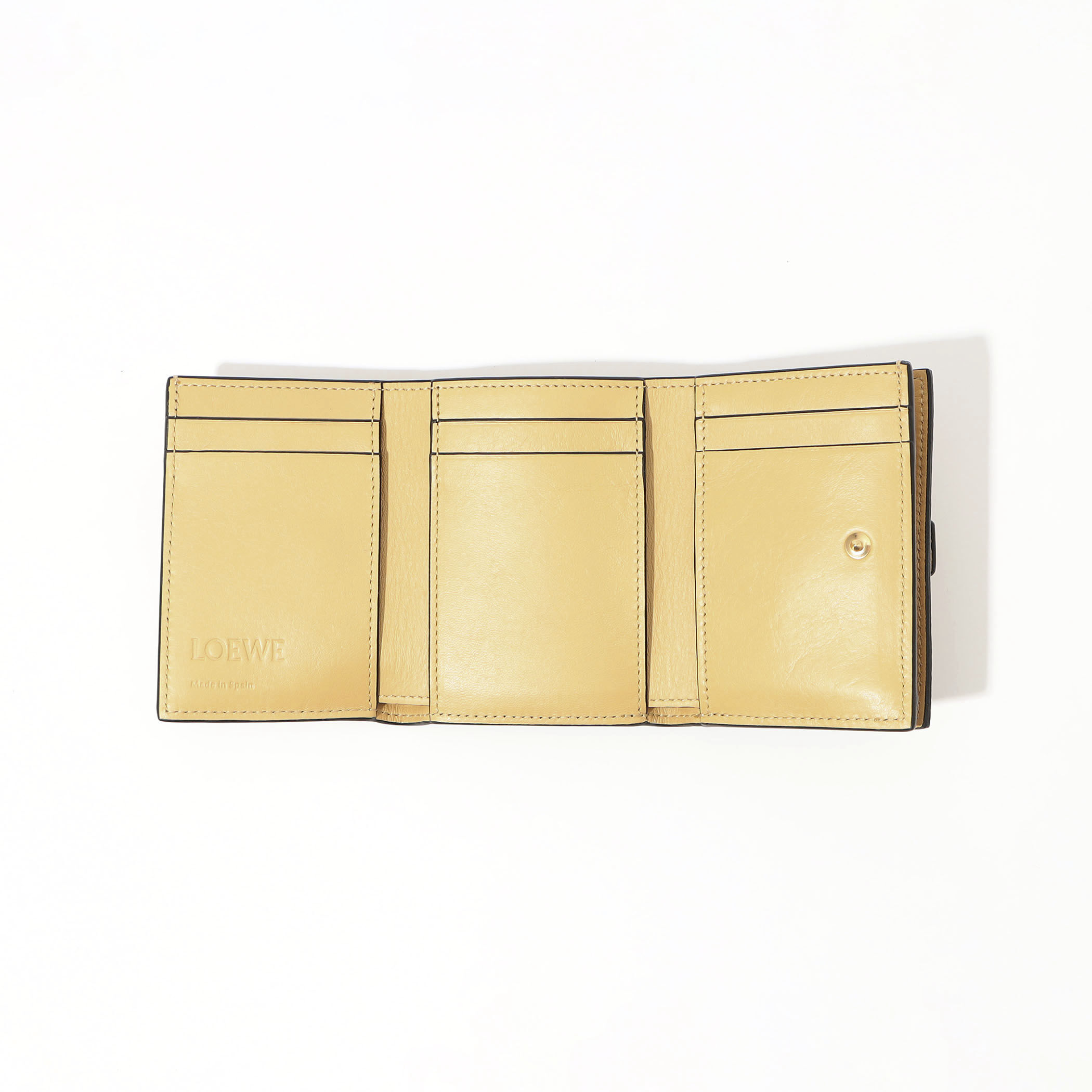 LOEWE トライフォールドウォレット トライフォールド ウォレット（サテンカーフ） グレー - LOEWE