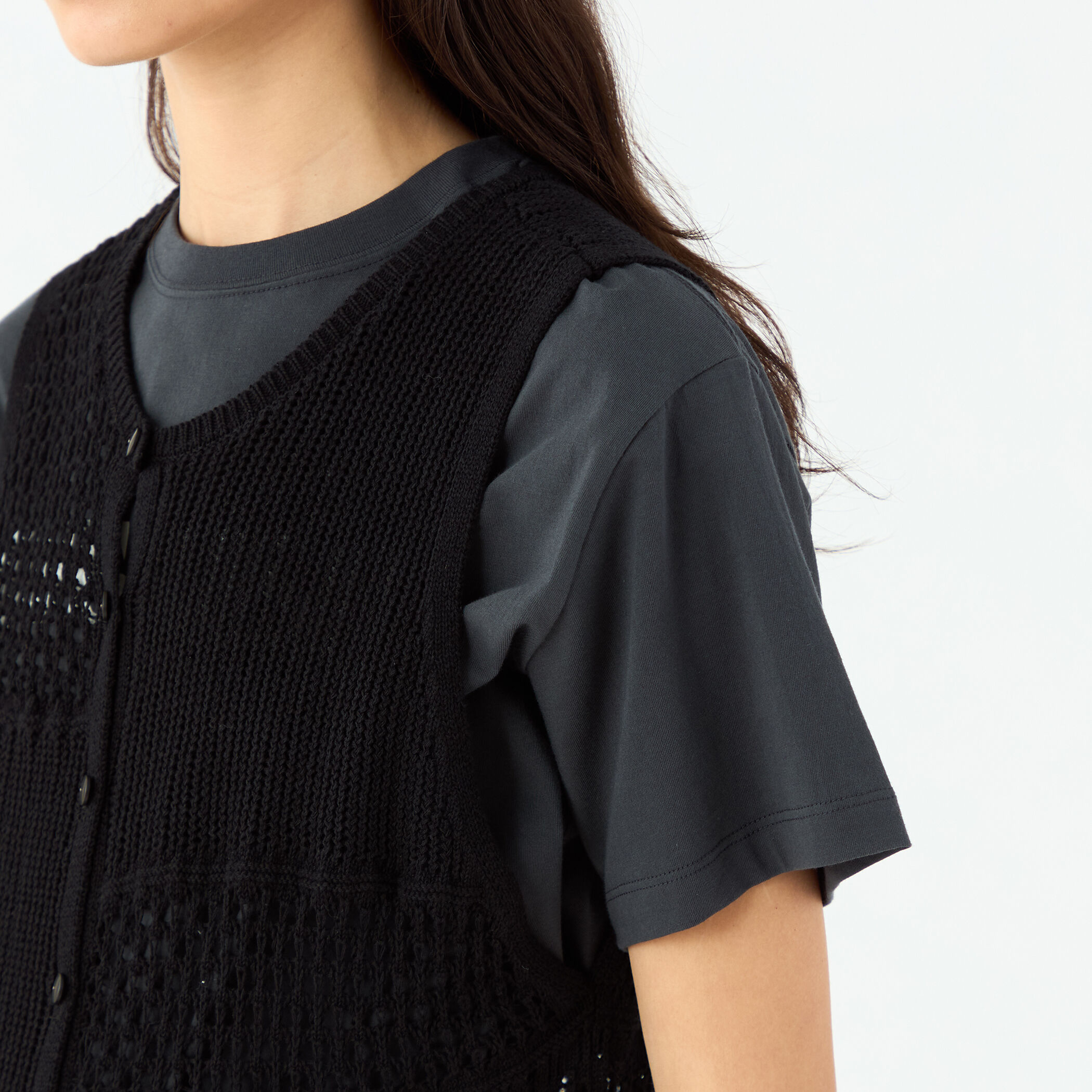 WEB限定】コットンレーシー ノースリーブワンピース