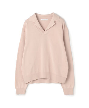 【WEB先行予約】プレーンコットン オープンカラープルオーバー