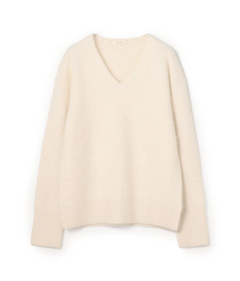 【WEB先行予約】フォックスカシミヤ Vネックプルオーバー
