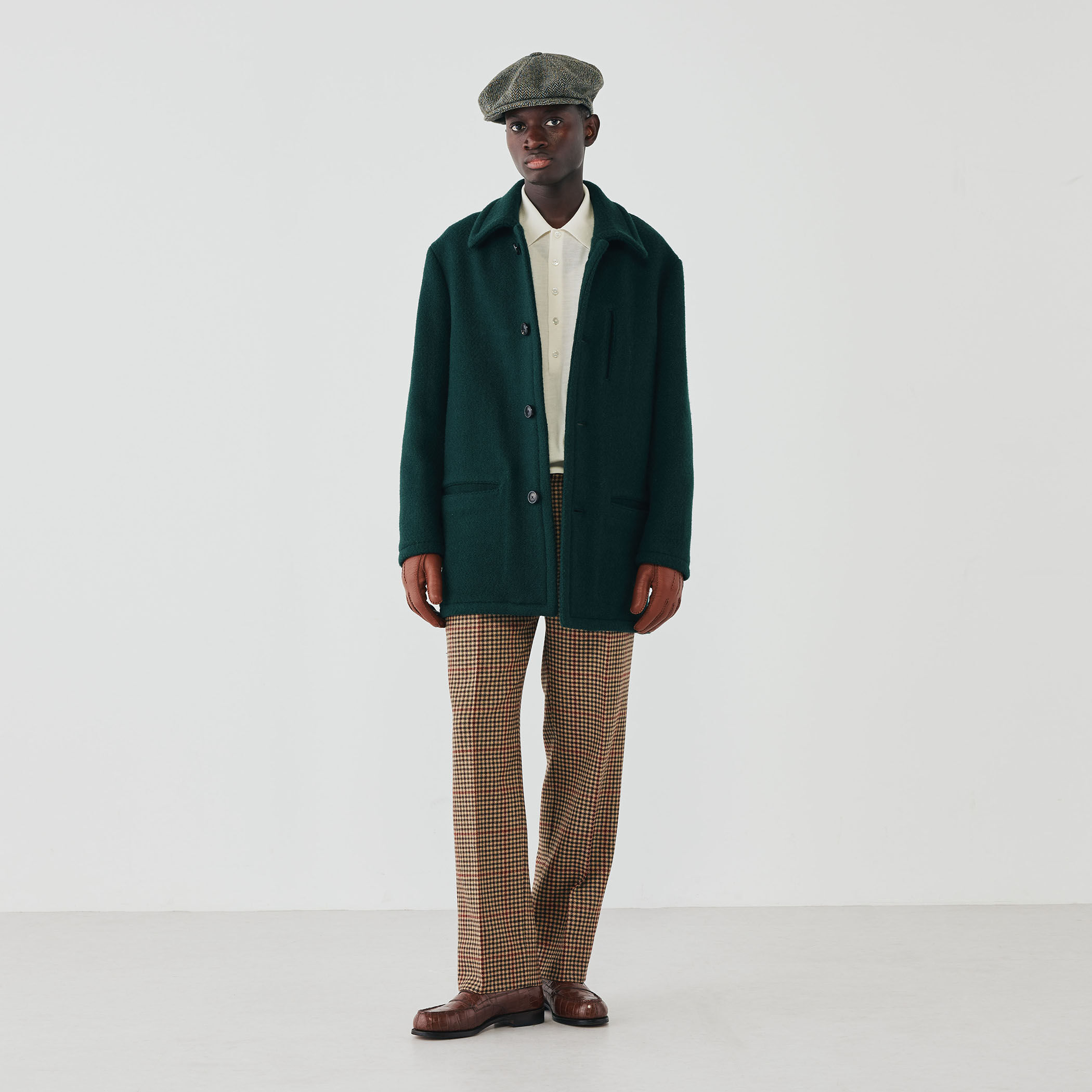 ブランケットクロス ショートステンカラーコート｜トゥモローランド