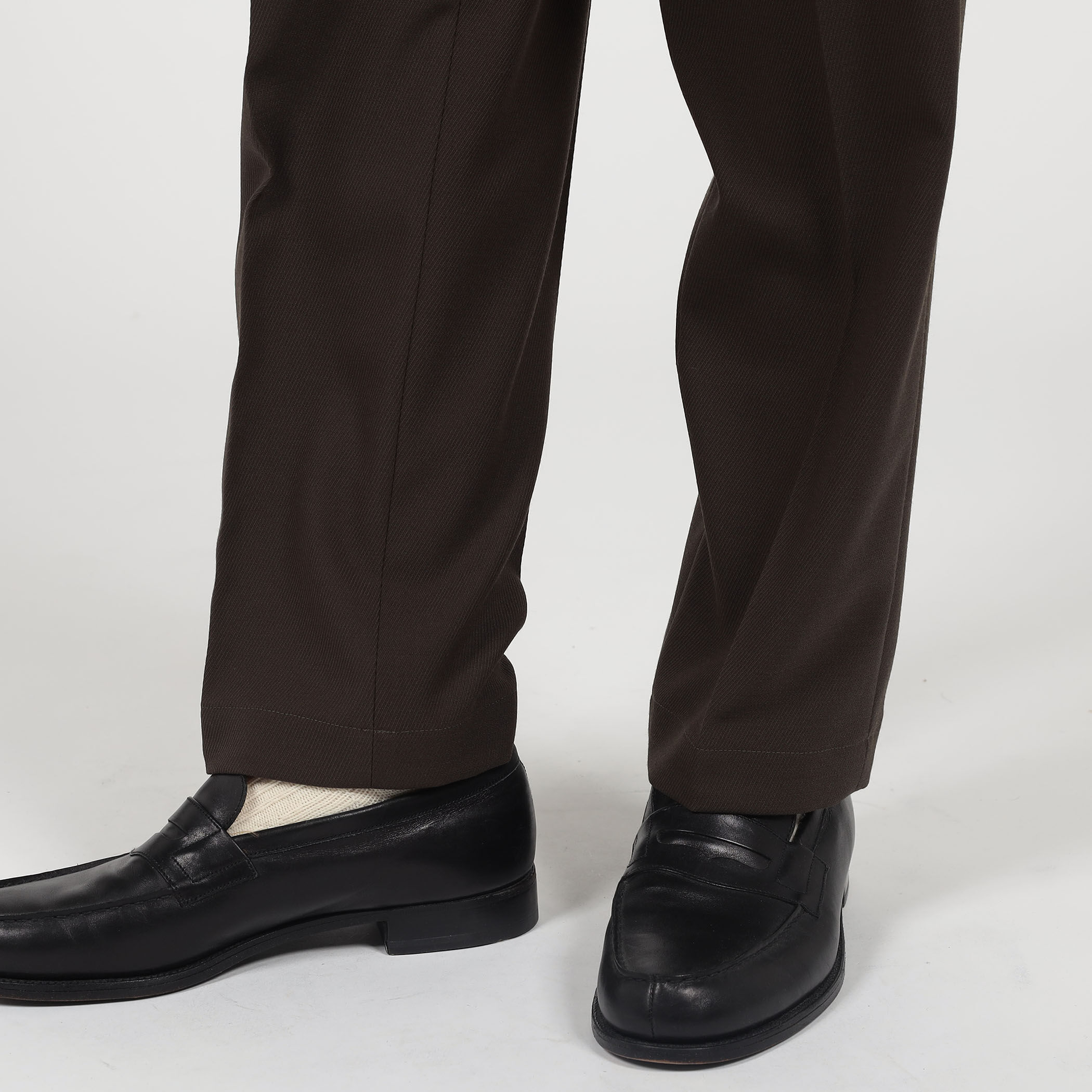 日本産　ウールランド □ポリエステルウール イージースラックス OFF LIMITS V.B.CANONICO