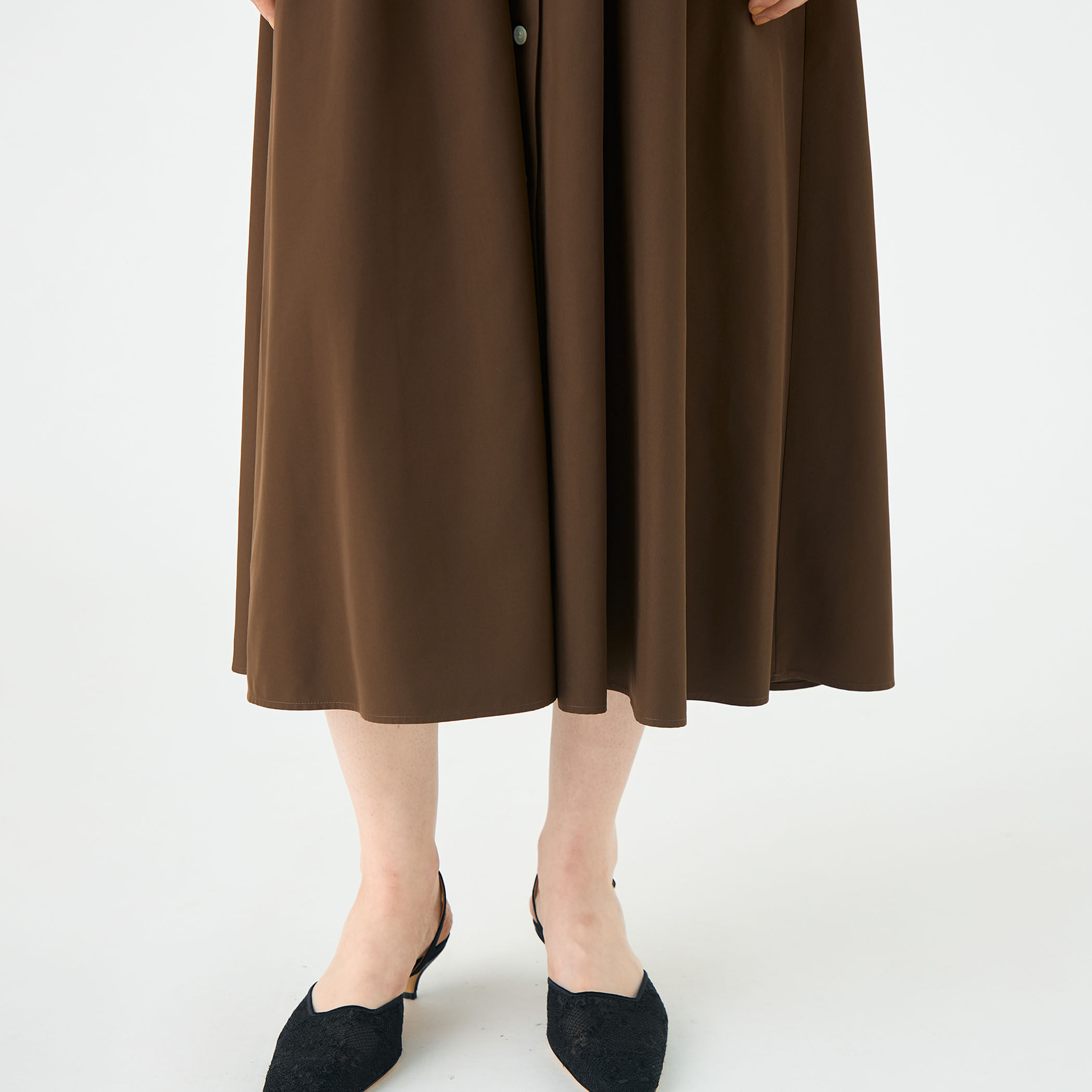 スパンブロード シャツワンピース｜トゥモローランド 公式通販