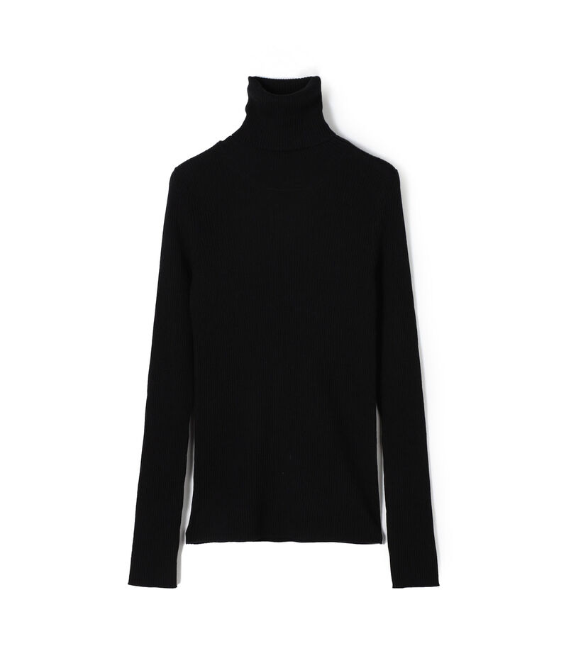 プルミエールウールリブ タートルネックプルオーバー