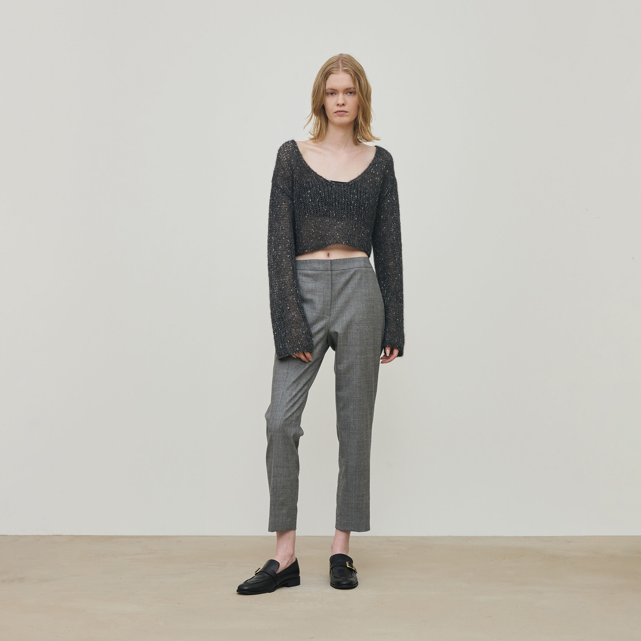 フランネルウールストレッチ シガレットパンツ｜トゥモローランド 公式通販