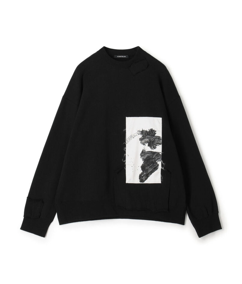 ALMOSTBLACK REMAKE PRNTSW プリントスウェット