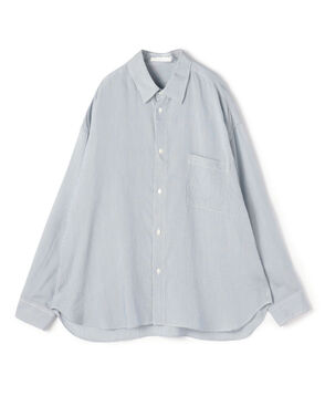 セルロースシルクブロード メンズライクシャツ