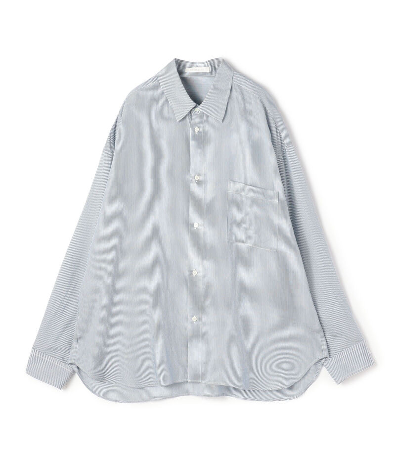 セルロースシルクブロード メンズライクシャツ