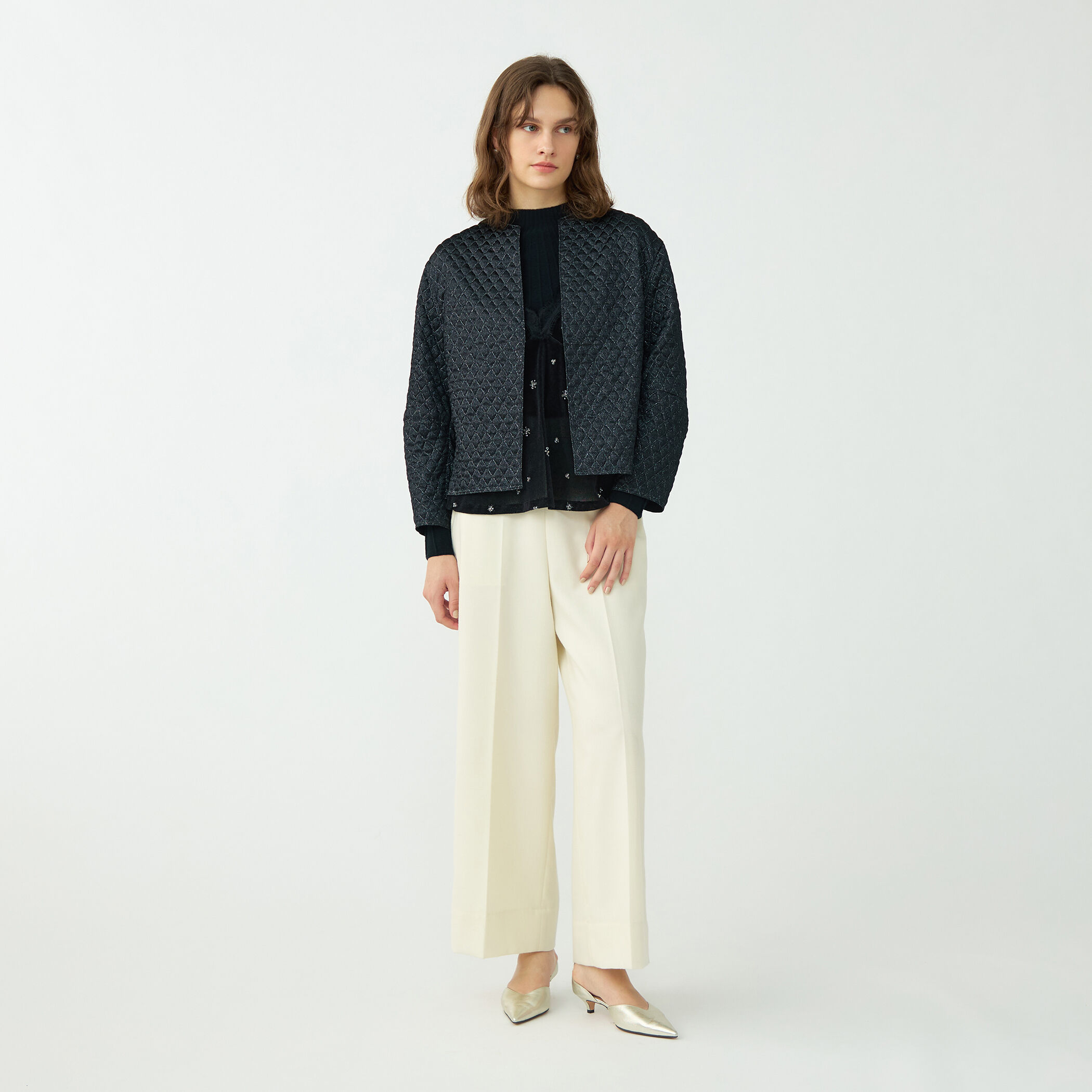 ラメマトラッセ バックペプラムジャケット｜トゥモローランド 公式通販