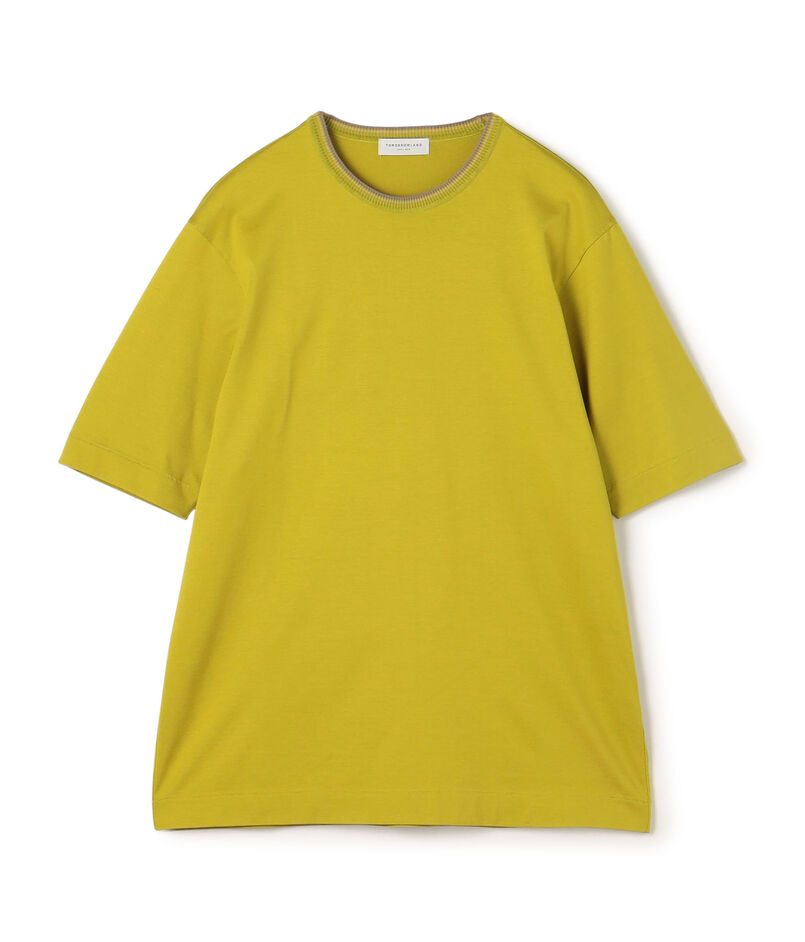 スーピマコットン ニットコンビ ハーフスリーブカットソー