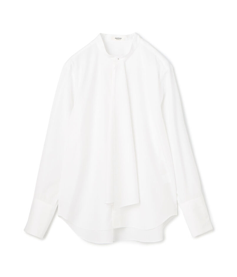 コットンブロード タイブラウス