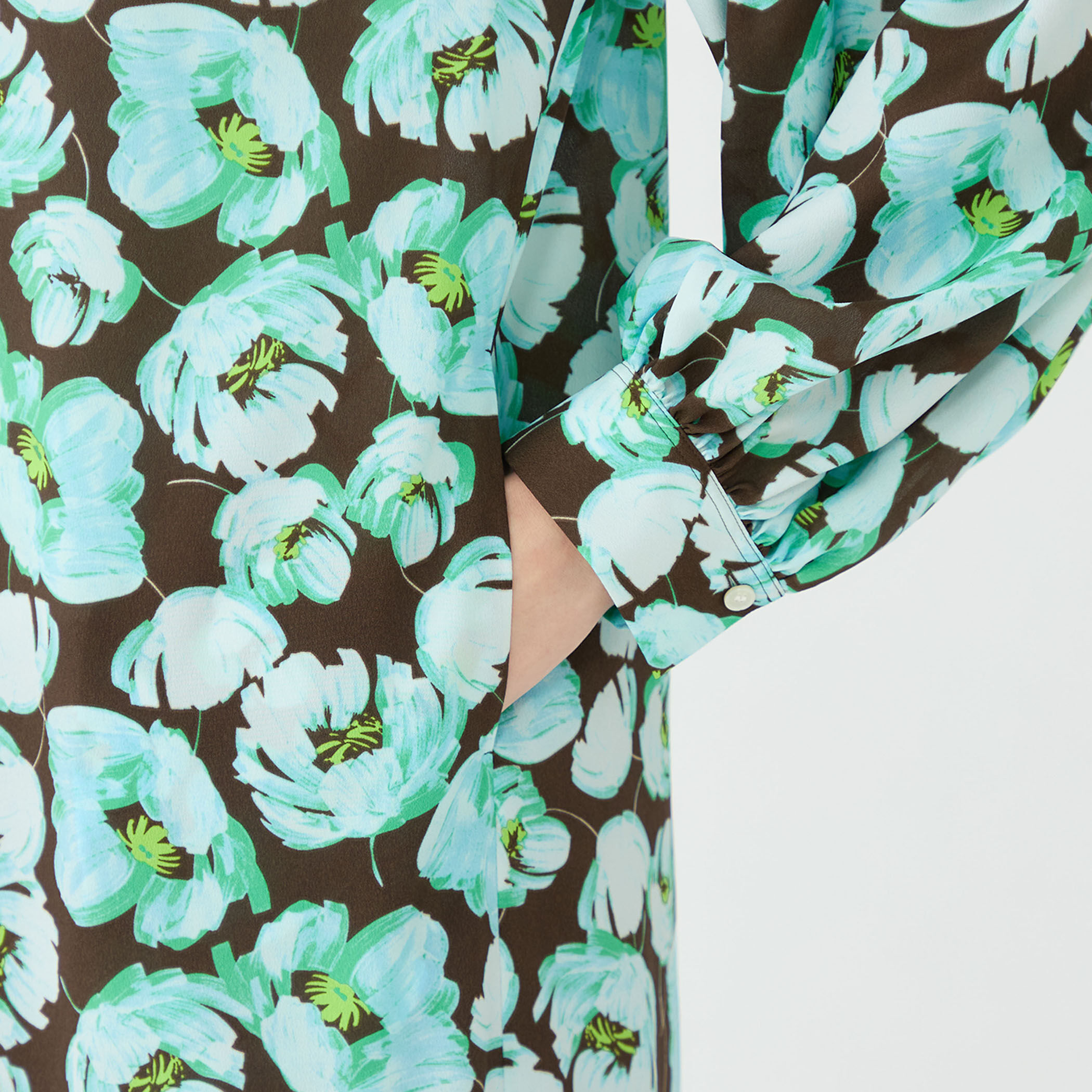 フェザリーフラワープリント ティアードワンピース｜トゥモローランド