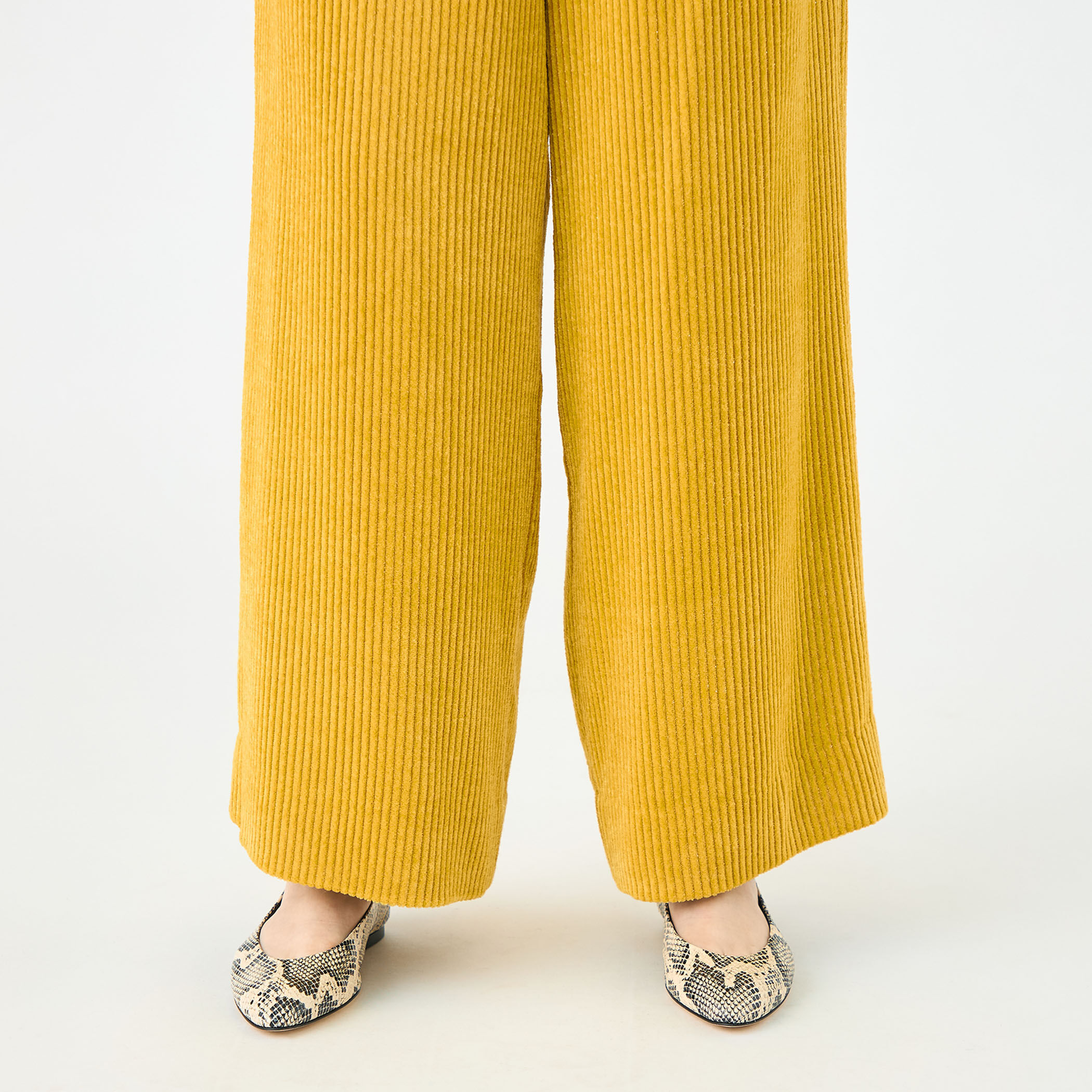 ラメコーデュロイ ワイドパンツ｜トゥモローランド 公式通販