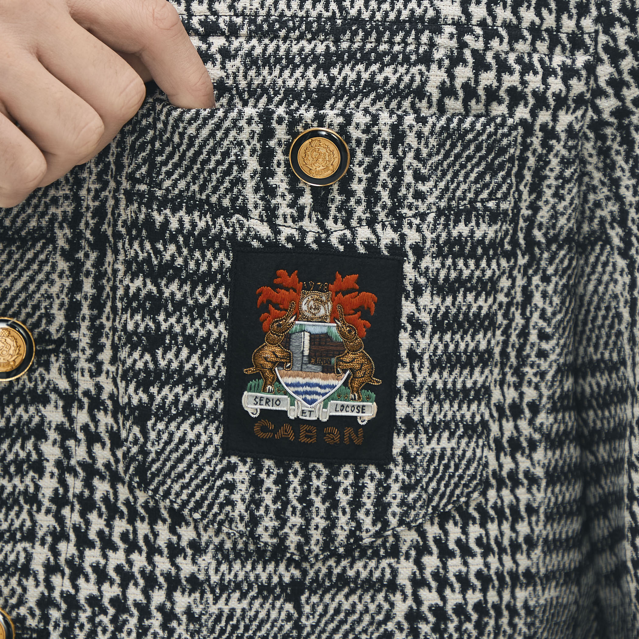 グレンチェックジャカード ブルゾン｜トゥモローランド 公式通販