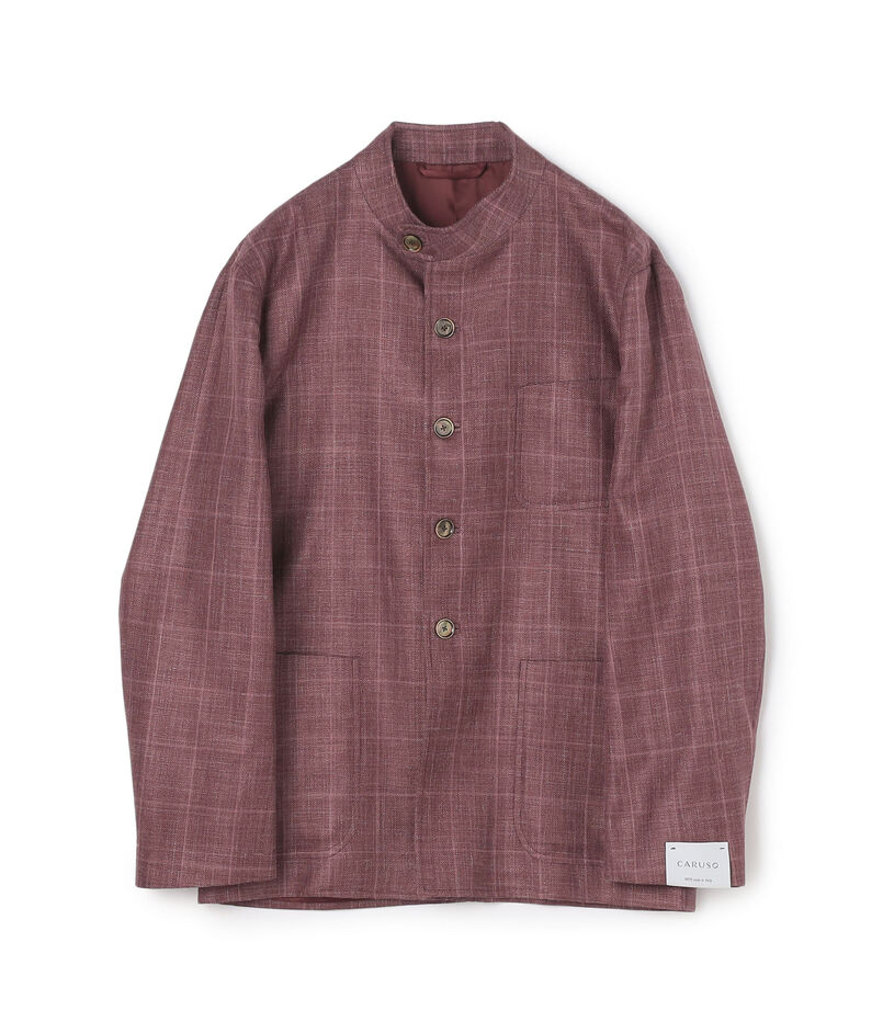【別注】CARUSO ウールシルクリネン フォレスティエールジャケット
