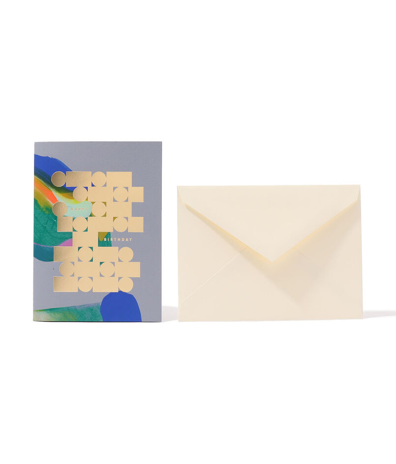 MOGLEA Geo Birthday カード
