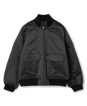 コットンシルクサテン タンカースブルゾン